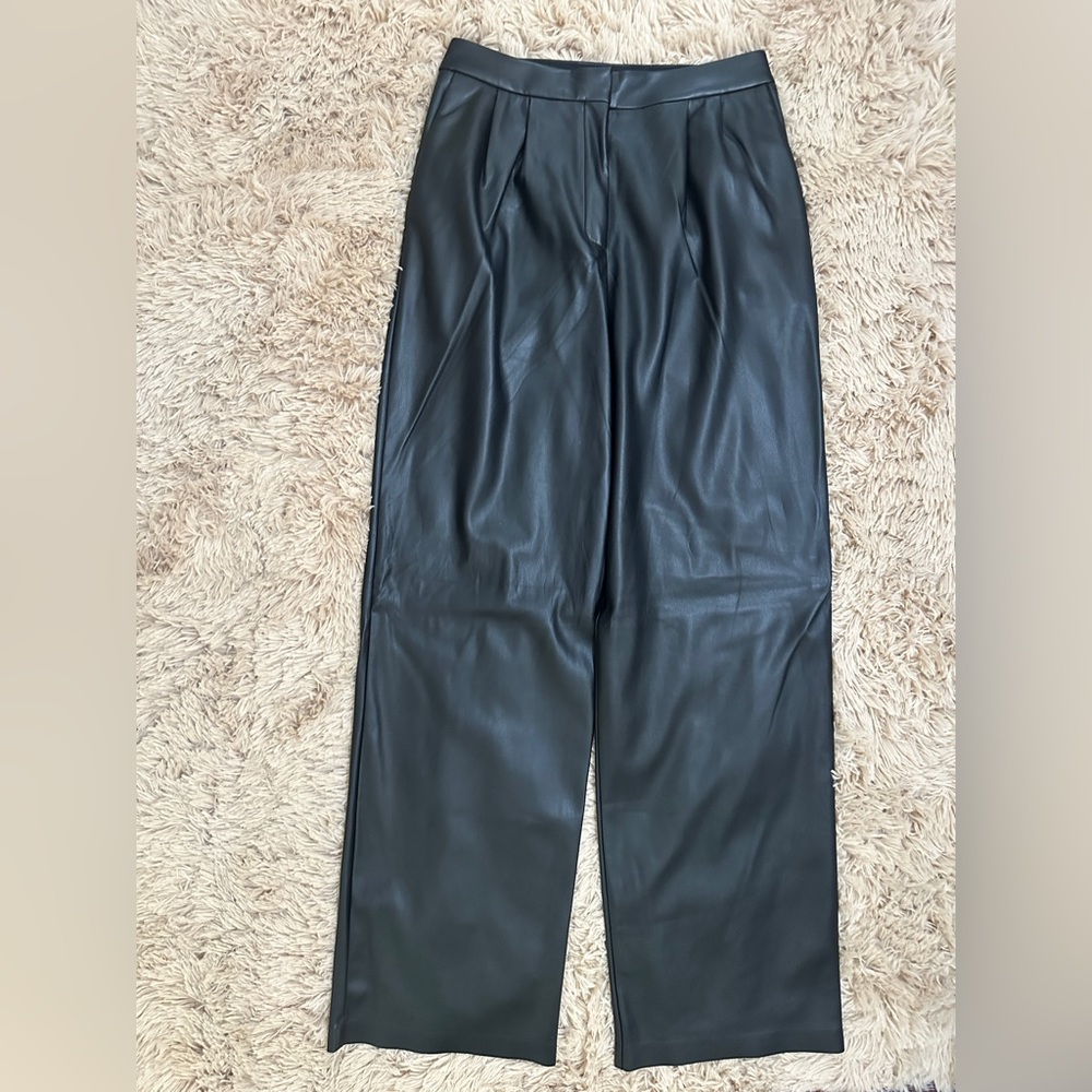 Express Women’s Black Faux Leather Pants